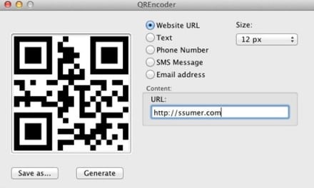 [Mac] OS X 용 QR Code 생성 프로그램, QREncoder