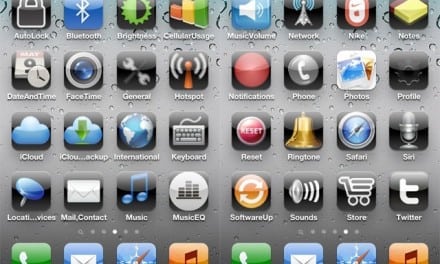 [iOS] iOS 홈스크린에서 40개의 환경 설정 곧바로 액세스, 순정폰에서 탈옥폰의 SBSettings 흉내내기