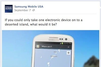 삼성의 굴욕, 페북에서 망신당한 갤럭시S3
