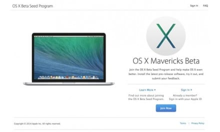 OS X 10.9 베타 업데이트, 일반인 대상 공개